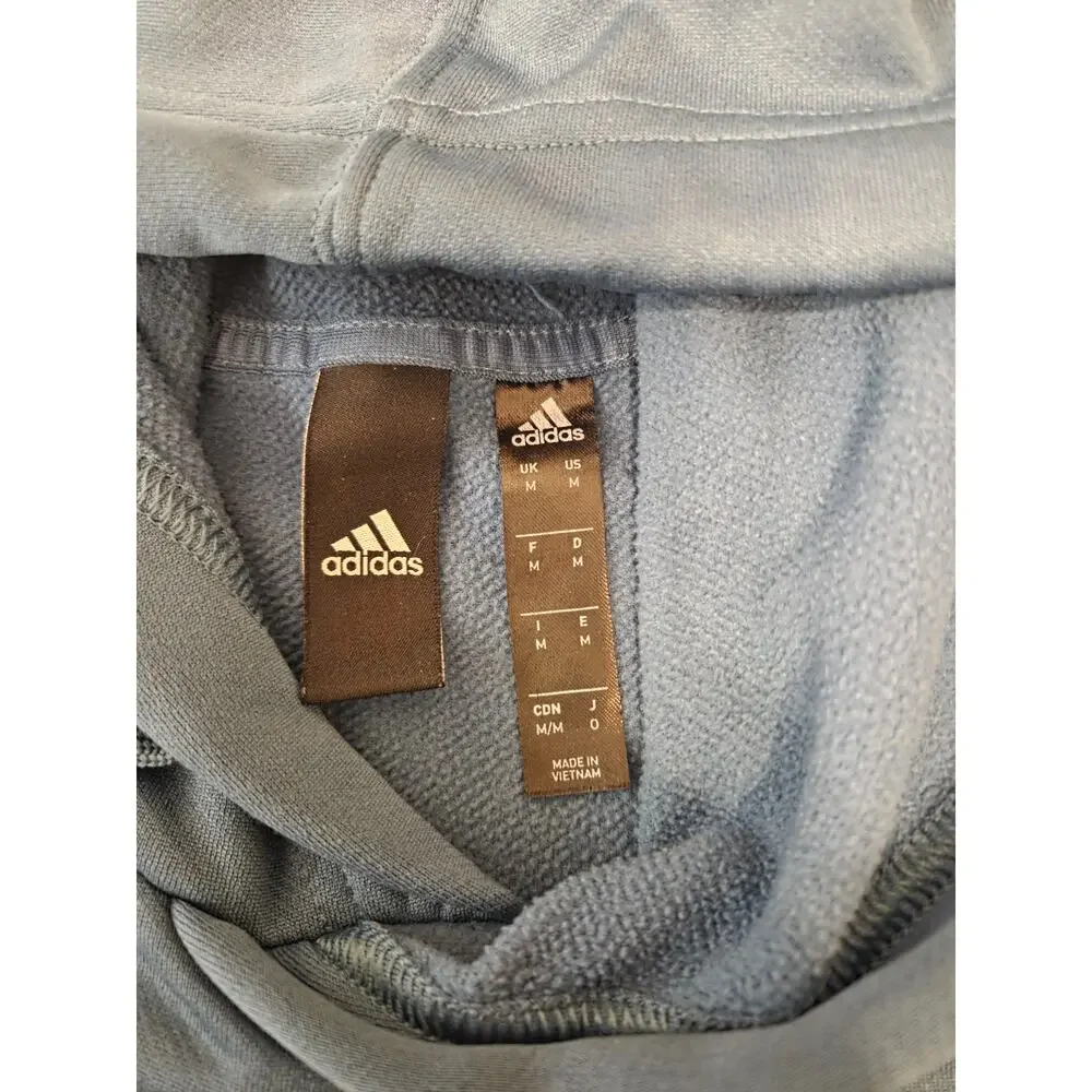 adidas Men's Game and Go Pullover Hoodie Blue Size Medium  Excellent Condition